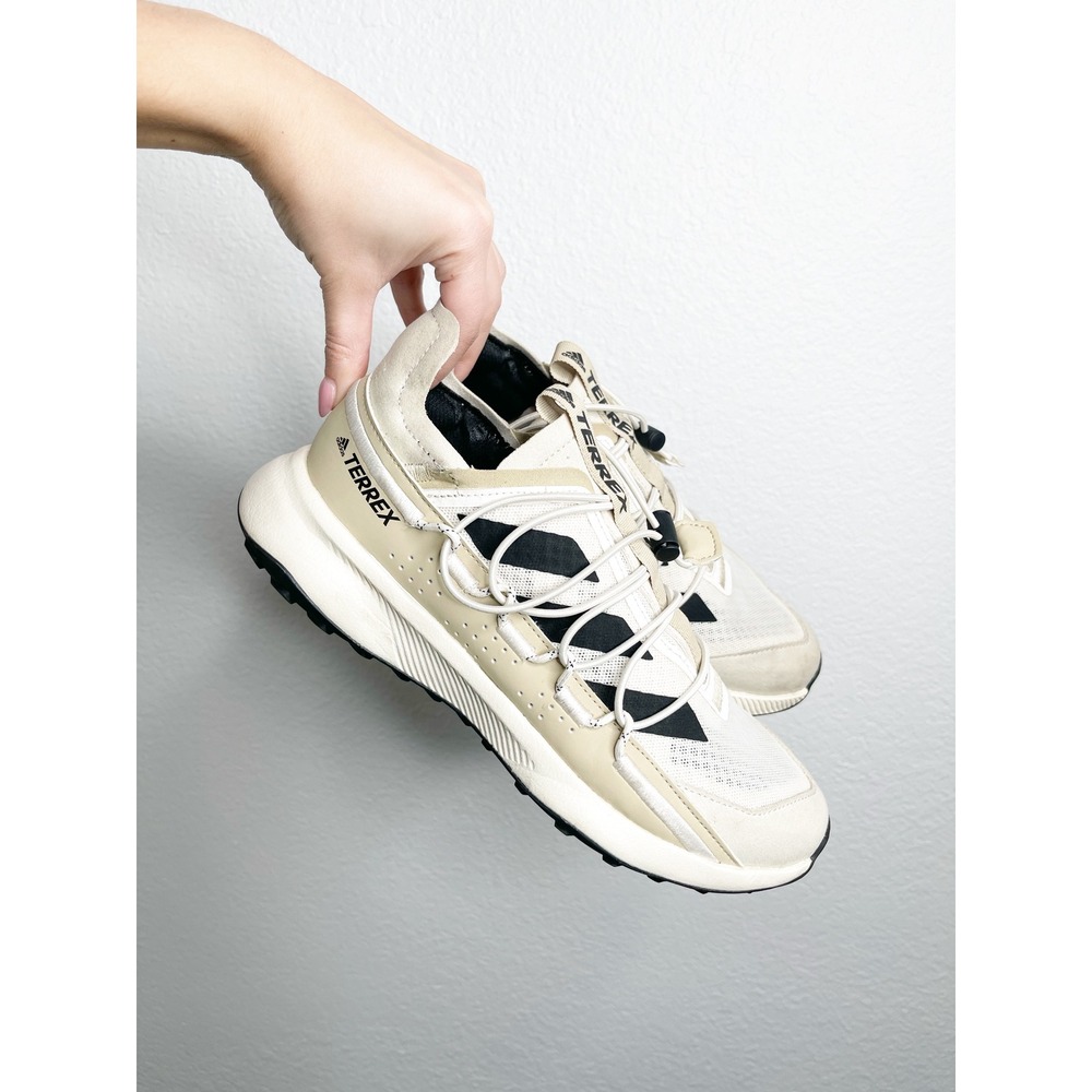 Adidas Terrex Voyager 21 Travel Beige Cream Black Mens Size 8 Shoes